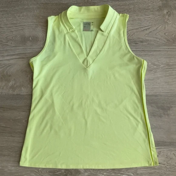 Lucky in love sleeveless v-neck top - Picture 1 of 6